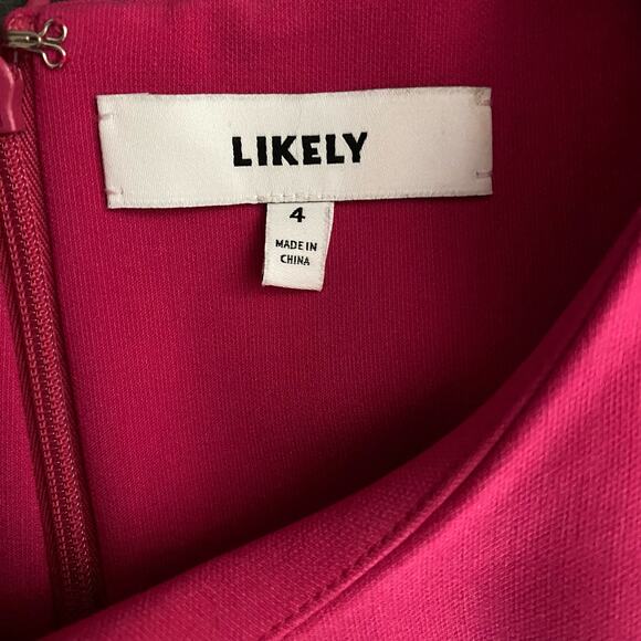 Likely Size 4 Manhattan Bodycon Mini Dress Revolve Fuchsia Hot Pink - Picture 5 of 7